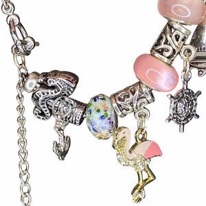 Sea Ocean Theme European Bead Charm Bracelet